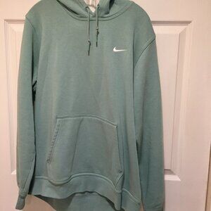 Nike Club Fleece Mens Green Pullover Hoodie Sweatshirt 611457-309 Size XL